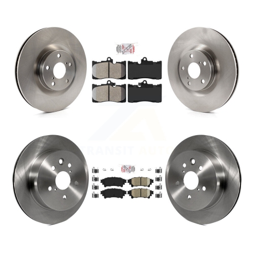 Image 1 de 10.. Kit de plaquettes et disques de frein arrière semi-métalliques en céramique pour Lexus IS350 C F Sport K8&nbsp;A-104888