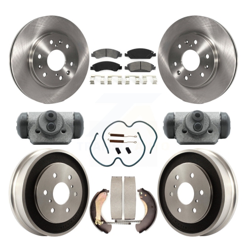 Image 1 de 10.. Disques de frein avant arrière semi-métalliques pour Chevrolet Silverado 1500 GMC K8S-102485