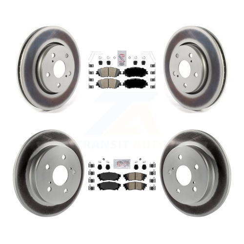 Image 1 of 10.. Front Rear Ceramic Pads And Coated Disc Brake Rotors Kit For Toyota C-HR KGA-104744