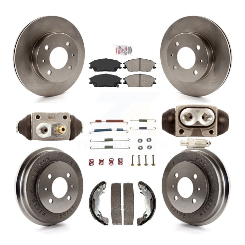 Image 1 de 10.. Ensemble de tambours semi-métalliques de frein à disque arrière avant pour les véhicules d'appoint 2003-2005 de Hyundai K8&nbsp;A-105454