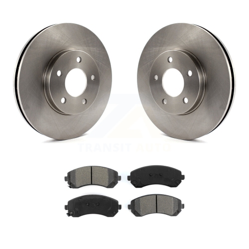 Image 1 of 10.. Front Brake Rotors & Semi-Metallic Pad Kit For Buick Rendezvous Pontiac Montana Chevrolet K8S-100031