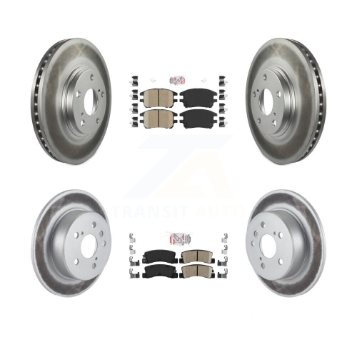 Image 1 de 10.. Plaquettes en céramique à l'avant et disques de frein enduits pour Lexus RX300 2002-2003 à TI KGA-103267