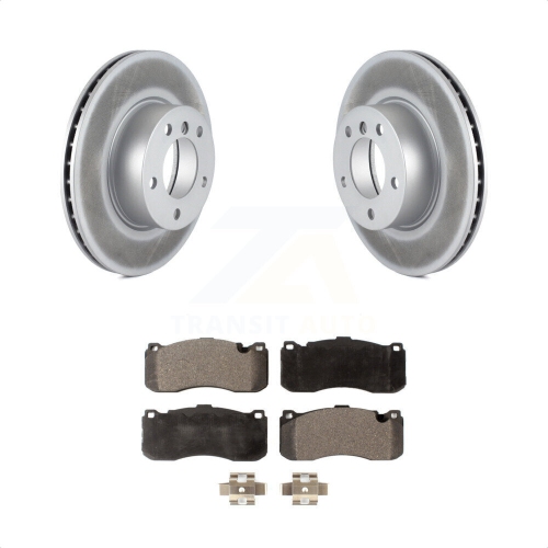 TRANSIT AUTO  Front Coated Brake Rotor Ceramic Pad Kit for 2006-2007 Bmw 323I With 338MM Diameter Kgt-100382