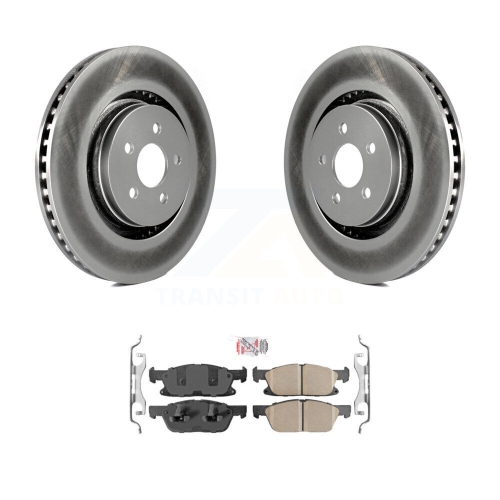 Image 1 of 10.. Front Coated Disc Brake Rotor And Ceramic Pad Kit For Ford Fusion Lincoln MKZ Continental KGA-100363