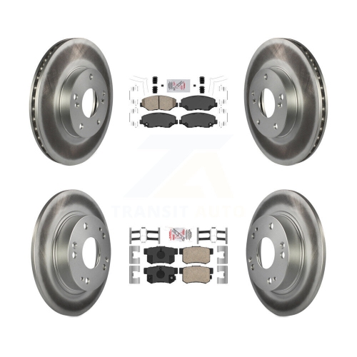 Image 1 de 10.. Plaquettes de frein arrière en céramique à l'avant et disques recouverts pour Honda Civic KGA-101915