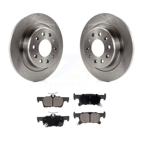 Image 1 of 10.. Rear Brake Rotors Ceramic Pad Kit For 16-19 Buick Envision With 288mm Diameter Rotor K8C-101698
