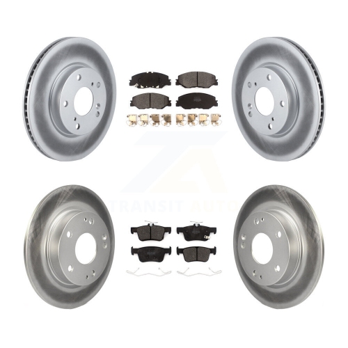 Image 1 de 10.. Disques de frein à disque recouverts à l'avant et plaquettes semi-métalliques pour Honda Insight KGF-102189 2019-2022