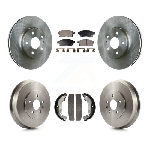 Image 1 of 10.. Front Rear Disc Brake Rotors Semi-Metallic Pads And Drum Kit For Chevrolet Cruze Limited K8F-103309