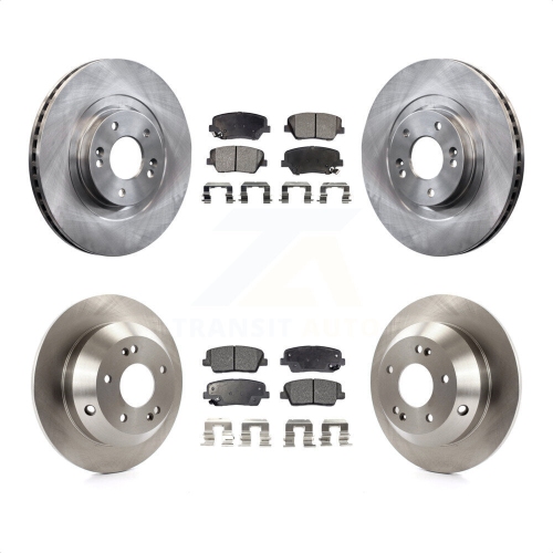 TRANSIT AUTO  Front Rear Disc Brake Rotors Semi-Metallic Pad Kit for Hyundai Santa Fe Sport Kia Sorento K8F-101443