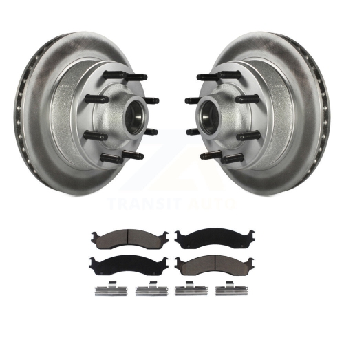 Image 1 de 10.. Kit de plaquettes en céramique pour moyeu de disque de frein avant pour Ford E-350 Super Duty E-250 Econoline Club KGC-102045