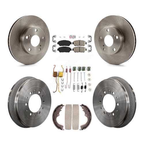 Front Rear Brake Rotor Ceramic Pad Drum Kit (7Pc) For Toyota Tacoma 4WD ...