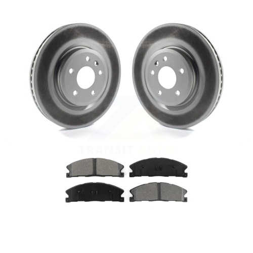 Image 1 de 10.. Disques de frein avant semi-métalliques pour Ford Explorer 13 avec freins renforcés KGS-100115