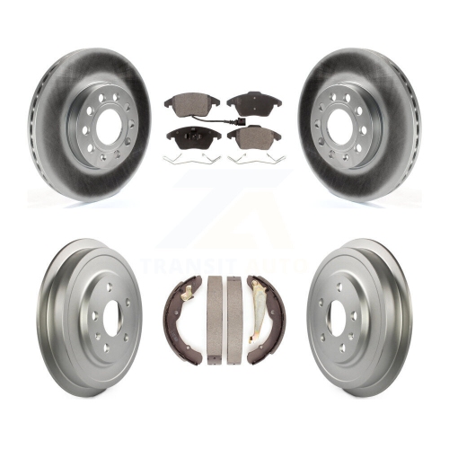 Image 1 de 10.. Tambour semi-métallique à plaquettes de frein à disque à revêtement arrière avant pour Volkswagen Jetta Beetle KGF-102373