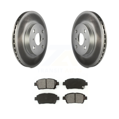 Image 1 of 10.. Front Coated Disc Brake Rotors And Semi-Metallic Pads Kit For Toyota Echo MR2 Spyder KGS-100236