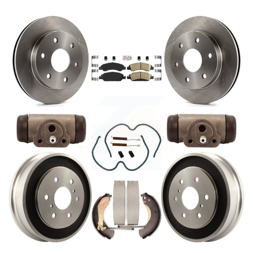 Image 1 de 10.. Tambour de plaquettes en céramique pour disques de frein arrière avant pour GMC Sierra 1500 07 avec PNBV K8&nbsp;A-105696 de 7000 lb