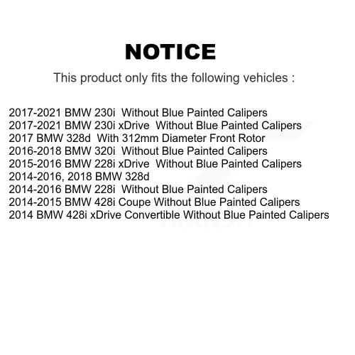 Front Rear Disc Brake Rotors And Ceramic Pads Kit For BMW 320i 328d K8T-101467