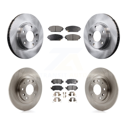 Image 1 of 10.. Front Rear Disc Brake Rotors And Semi-Metallic Pads Kit For 2016-2018 Mazda CX-3 FWD K8F-101470