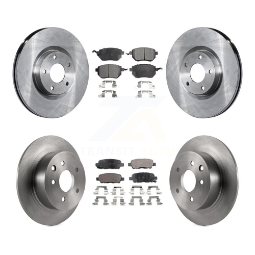 Front Rear Disc Brake Rotors And Ceramic Pads Kit For Nissan Altima Maxima K8T-101260