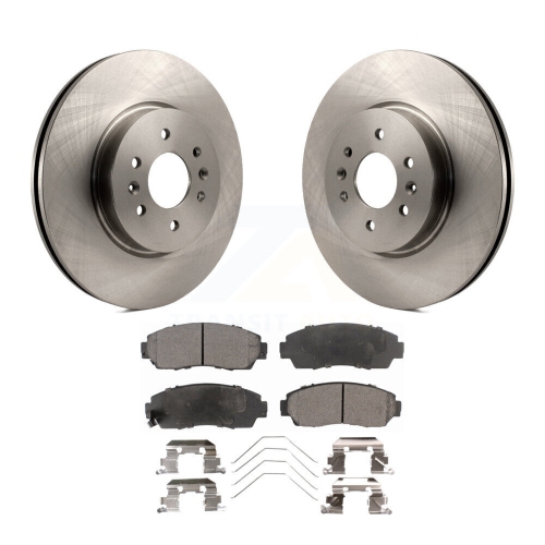 Front Disc Brake Rotors And Ceramic Pads Kit For 2011-2014 Honda Odyssey K8T-100597