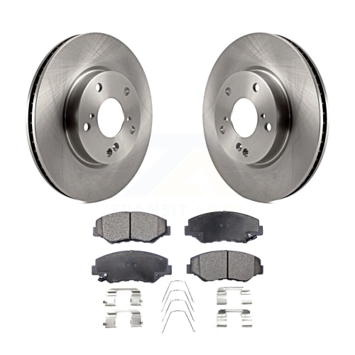 TRANSIT AUTO  Front Disc Brake Rotors And Semi-Metallic Pads Kit for Honda Civic K8F-100643