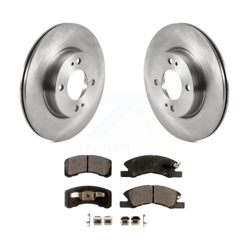 Front Disc Brake Rotors And Semi-Metallic Pads Kit For 2017-2024 Mitsubishi Mirage G4 K8F-102678