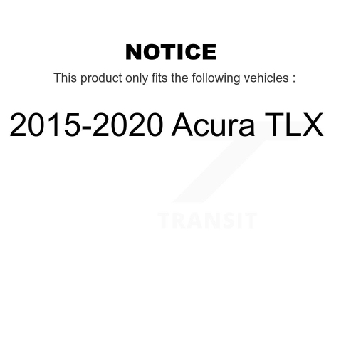 Front Rear Coat Drill Slot Disc Brake Rotor Semi-Metallic Pad Kit For 2015-2020 Acura TLX KDS-100638