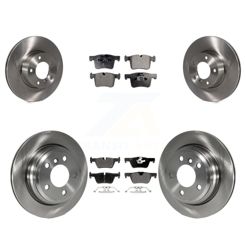 TRANSIT AUTO  Front Rear Disc Brake Rotors And Semi-Metallic Pads Kit for Bmw 320I Xdrive 328D K8F-101354