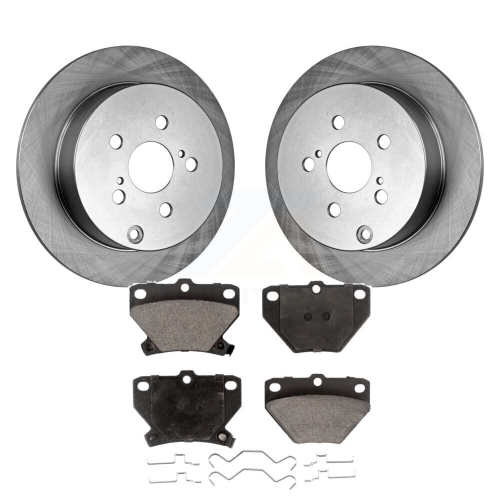 TRANSIT AUTO  Rear Disc Brake Rotors And Ceramic Pads Kit for Toyota Matrix Corolla Pontiac Vibe Celica K8T-101848
