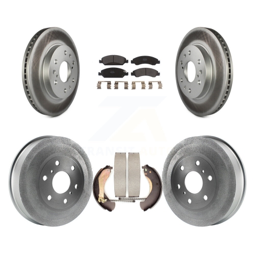 Ensemble de tambours semi-métalliques de disque de frein à revêtement arrière avant pour Chevrolet Silverado 1500 GMC KGF-102393