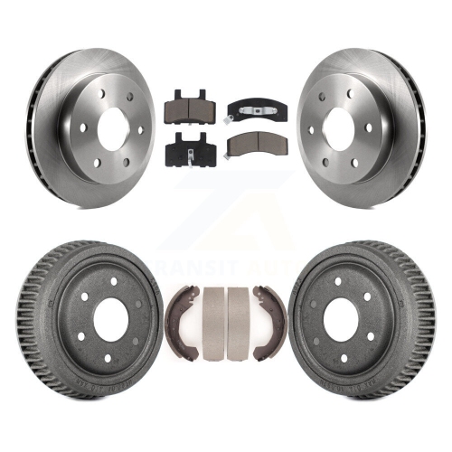 Front Rear Brake Rotors Ceramic Pad Drum Kit For GMC Yukon 2 doors with 4WD DIESEL engine K8C-102491