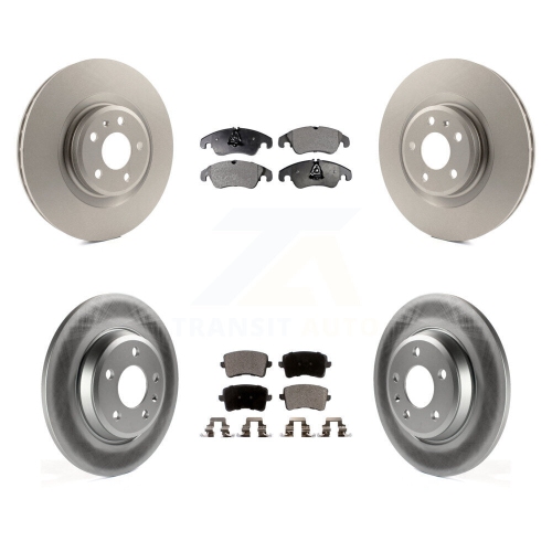 Front Rear Coated Disc Brake Rotors And Semi-Metallic Pads Kit For Audi Q5 KGF-101046
