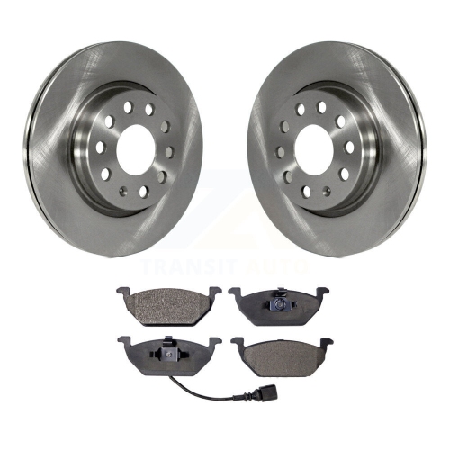 TRANSIT AUTO  Front Brake Rotors & Ceramic Pad Kit for Volkswagen Jetta With 280MM Diameter Rotor K8T-100632