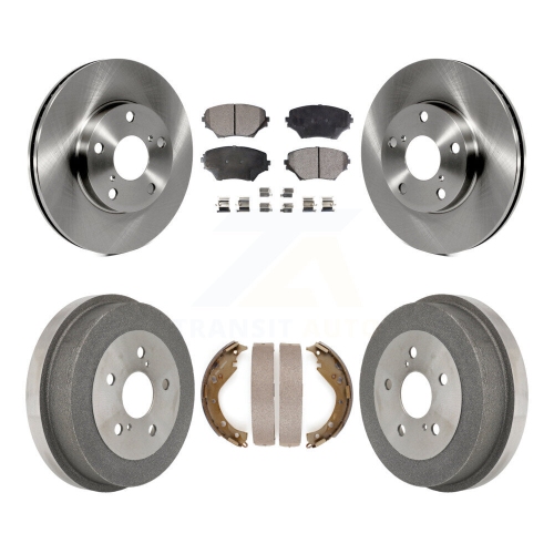 Disques de frein à disque avant arrière, plaquettes semi-métalliques et tambour pour Toyota RAV4 K8F-103323
