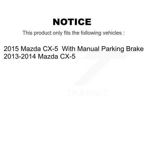 Front Rear Coated Drilled Slot Disc Brake Rotors Ceramic Pad Kit For 2013-2015 Mazda CX-5 KDC-100559
