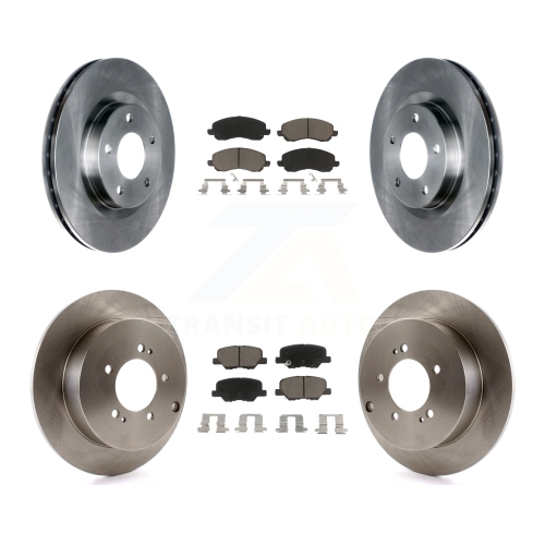 TRANSIT AUTO  Front Rear Disc Brake Rotors And Ceramic Pads Kit for 2013 Mitsubishi Outlander 3.0L K8C-101263