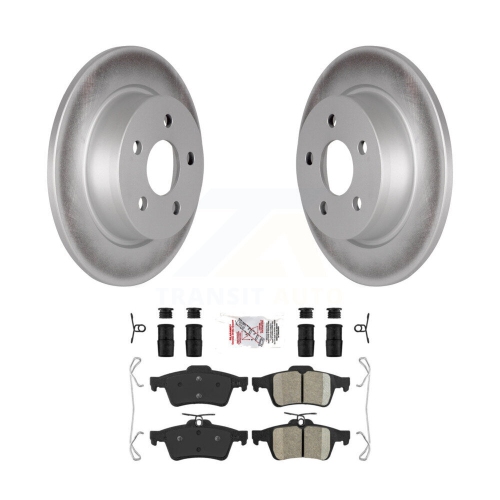 Rear Coated Disc Brake Rotors And Ceramic Pads Kit For Ford Transit Connect KGA-103946