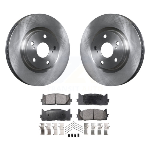 TRANSIT AUTO  Front Disc Brake Rotor & Semi-Metallic Pad Kit for Toyota Camry Lexus Es350 Avalon Es300H K8F-100466