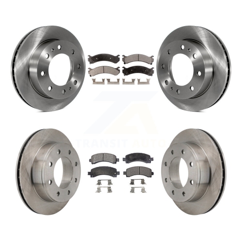 TRANSIT AUTO  Front Rear Disc Brake Rotors And Ceramic Pads Kit for Chevrolet Express 2500 K8T-100789