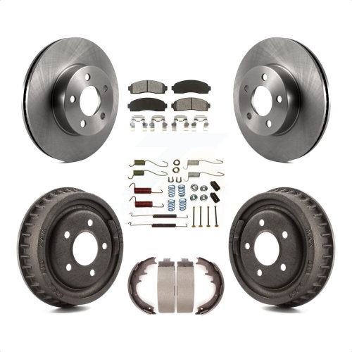 TRANSIT AUTO  Front Rear Disc Brake Rotors Semi-Metallic Pads And Drum Kit (7PC) for Mazda B4000 K8S-103729