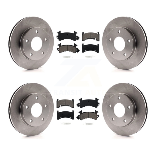 Front Rear Brake Rotors Semi-Metallic Pad Kit For Cadillac Eldorado Buick Riviera Seville K8S-103124