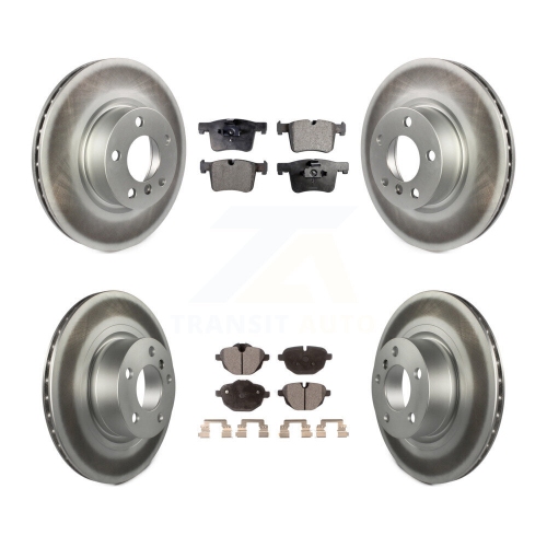 TRANSIT AUTO  Front Rear Coated Disc Brake Rotors And Ceramic Pads Kit for Bmw X3 X4 Kgt-101193