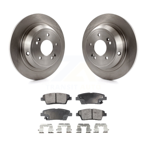 Rear Disc Brake Rotors And Ceramic Pads Kit For Hyundai Genesis G80 Kia