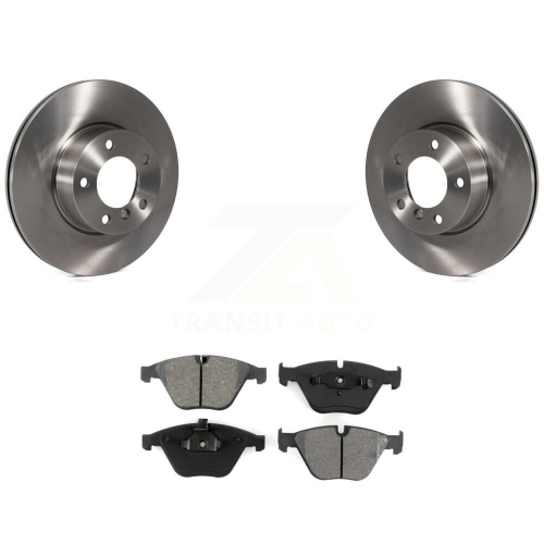TRANSIT AUTO  Front Disc Brake Rotors And Semi-Metallic Pads Kit for Bmw 328I Xdrive 323I X1 328Xi K8S-100560
