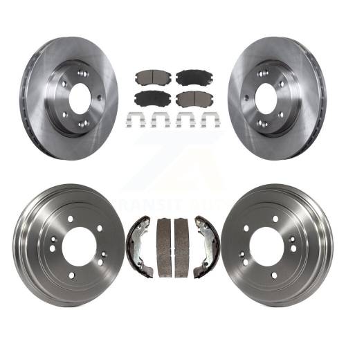 CMX  Front Rear Disc Brake Rotors Ceramic Pads And Drum Kit for Hyundai Elantra K8C-102524