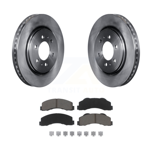 CMX  Front Disc Brake Rotors And Ceramic Pads Kit for Ford F-150 Expedition Lincoln Navigator K8C-100370