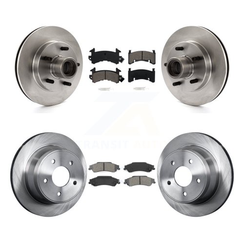 Image 1 of 10.. Front Rear Brake Rotors & Semi-Metallic Pad Kit For Chevrolet S10 GMC Blazer Jimmy Sonoma K8S-103060
