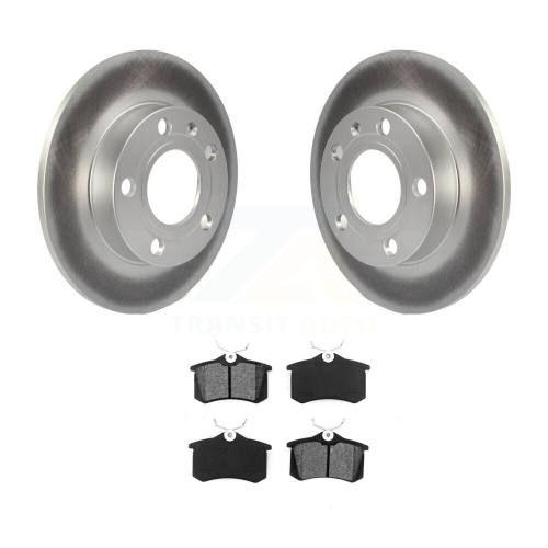 Image 1 de 10.. Disques de frein à disque recouverts à l'arrière et plaquettes semi-métalliques pour Audi A4 Quattro KGS-101274
