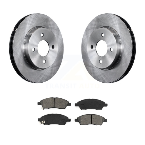 TRANSIT AUTO  Front Disc Brake Rotors And Semi-Metallic Pads Kit for Nissan Micra Versa Note K8S-100627