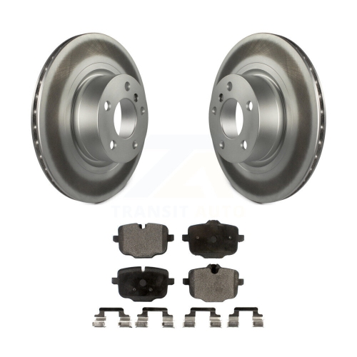 Image 1 of 10.. Rear Coated Disc Brake Rotors And Semi-Metallic Pads Kit For 2012 BMW X3 From 10 11 KGF-101522