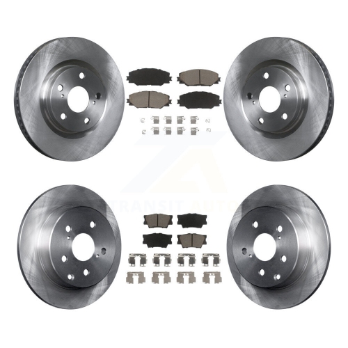 CMX  Front Rear Disc Brake Rotors And Ceramic Pads Kit for Toyota Rav4 K8C-100811